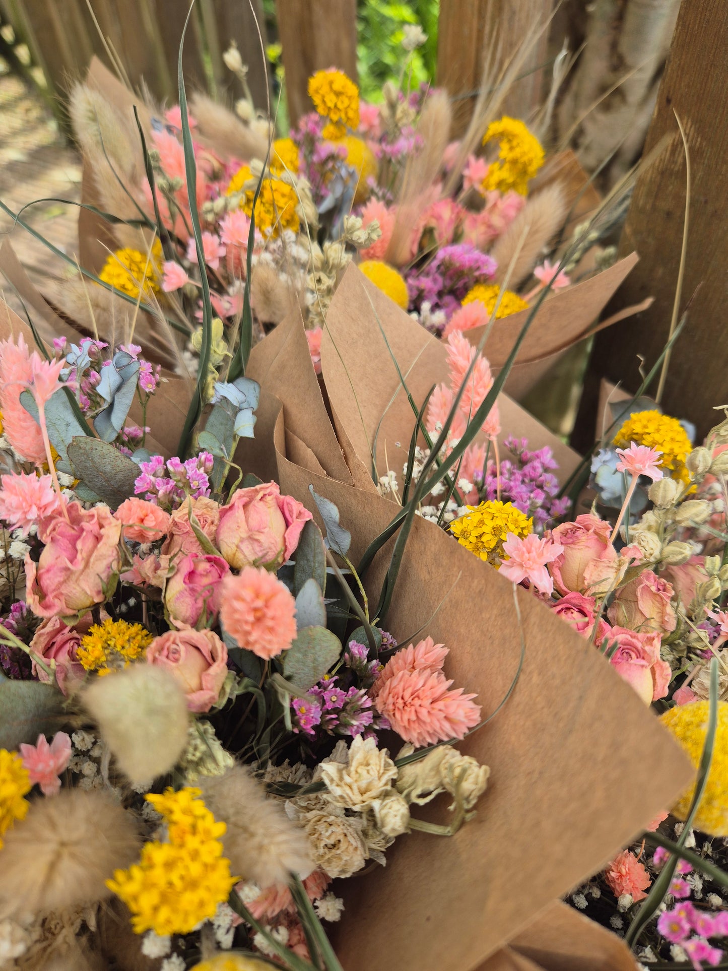 Summer in Bloom, Dried Flower Bouquet