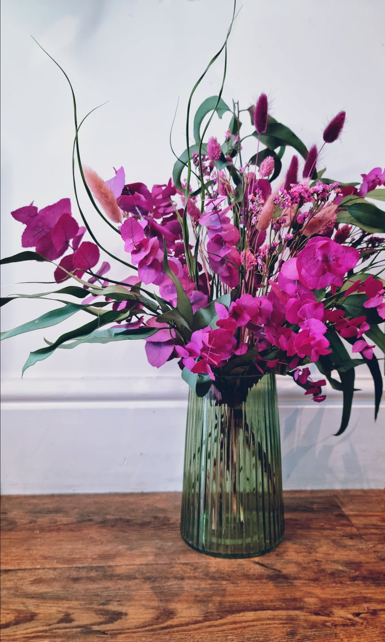 Dried flower bouquet