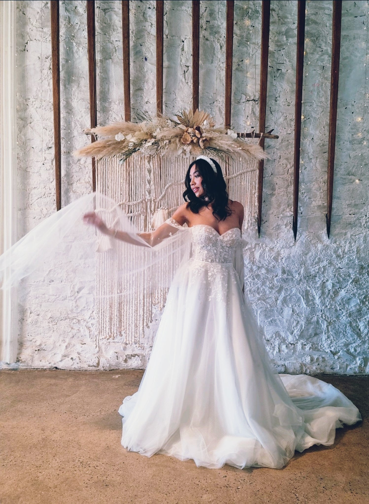 Dried wedding flowers