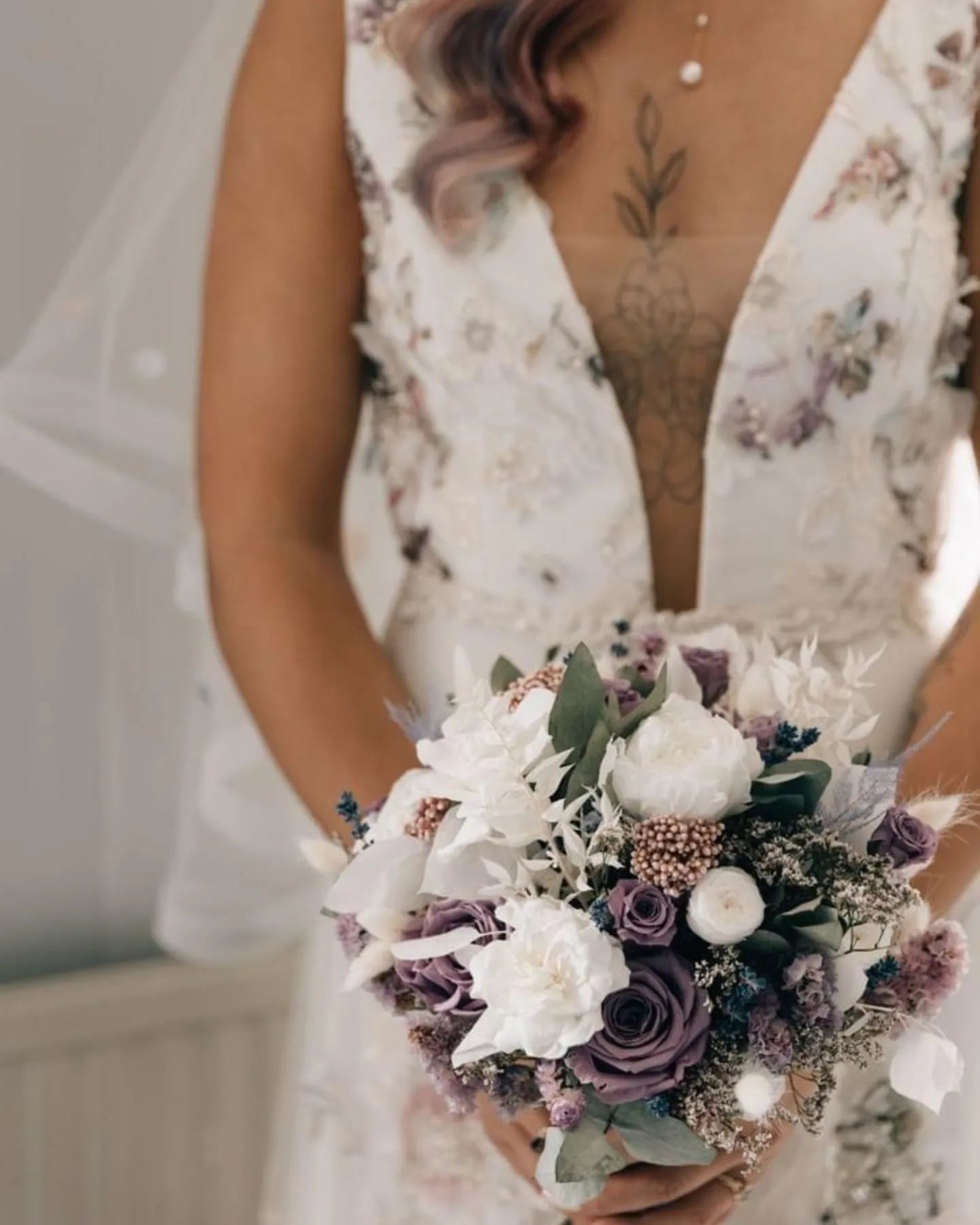 Dried wedding flowers