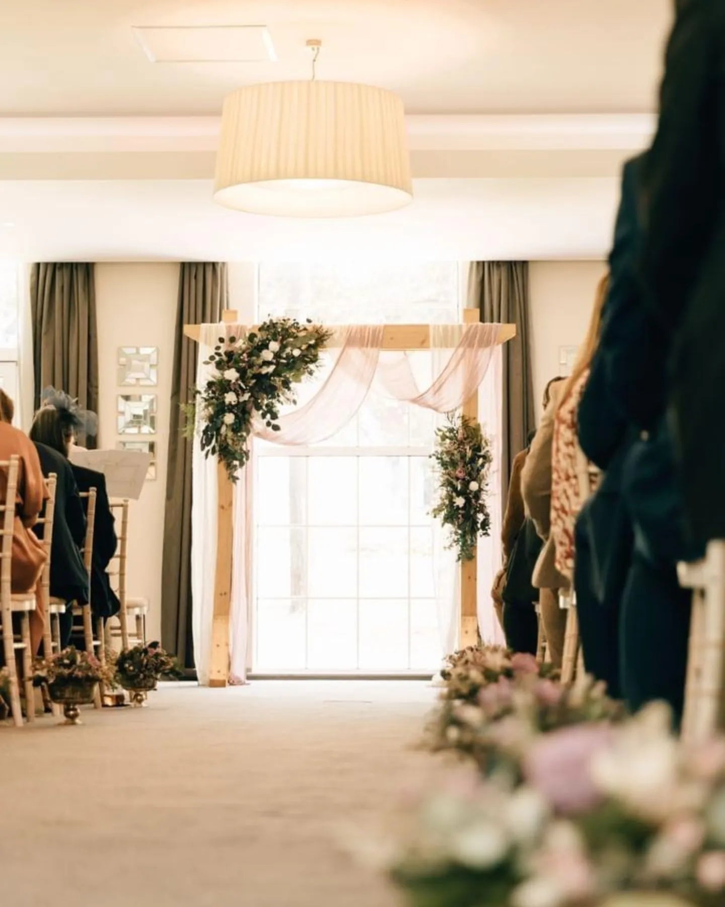 Dried flower arch