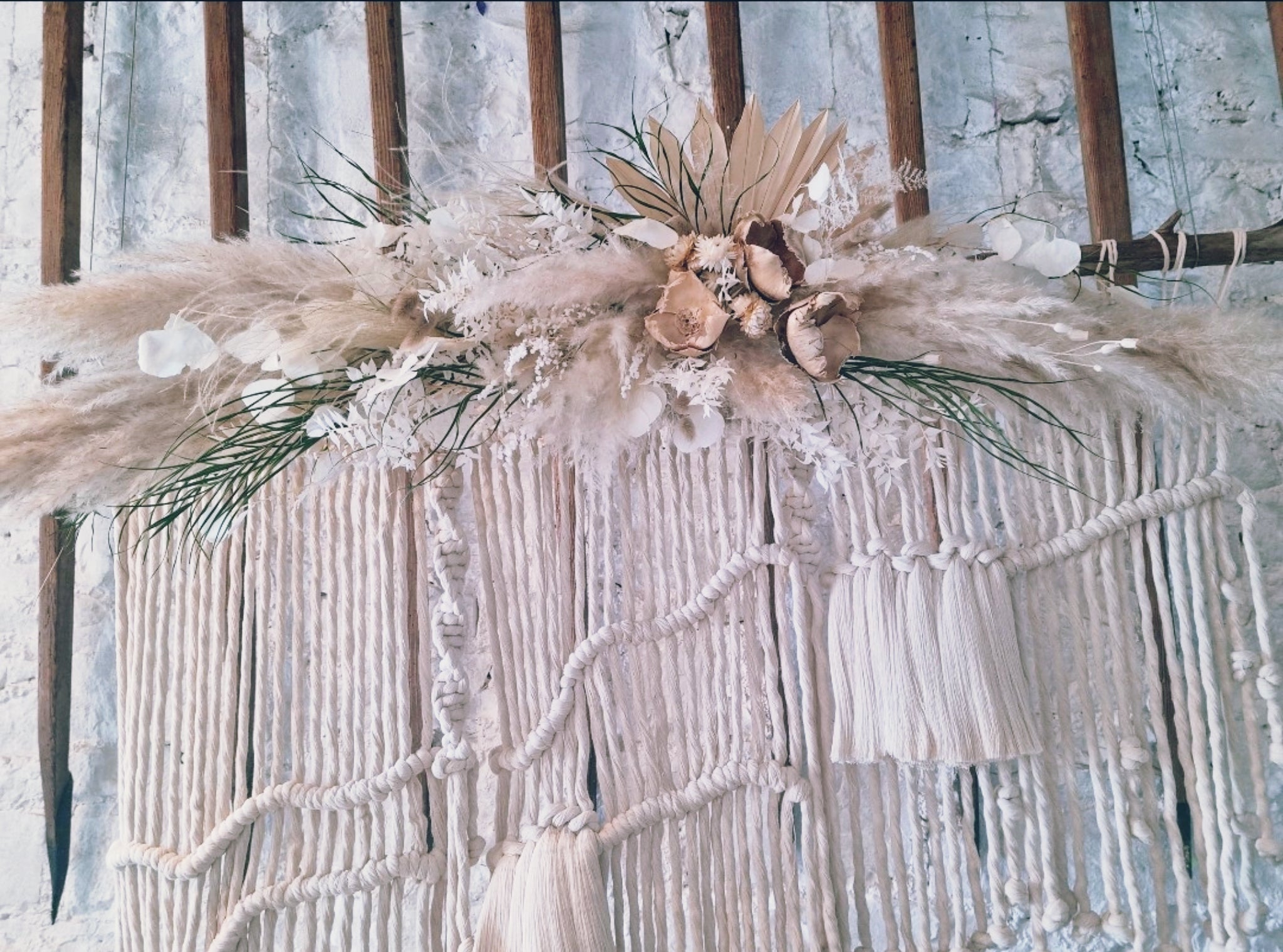 Dried flower wedding