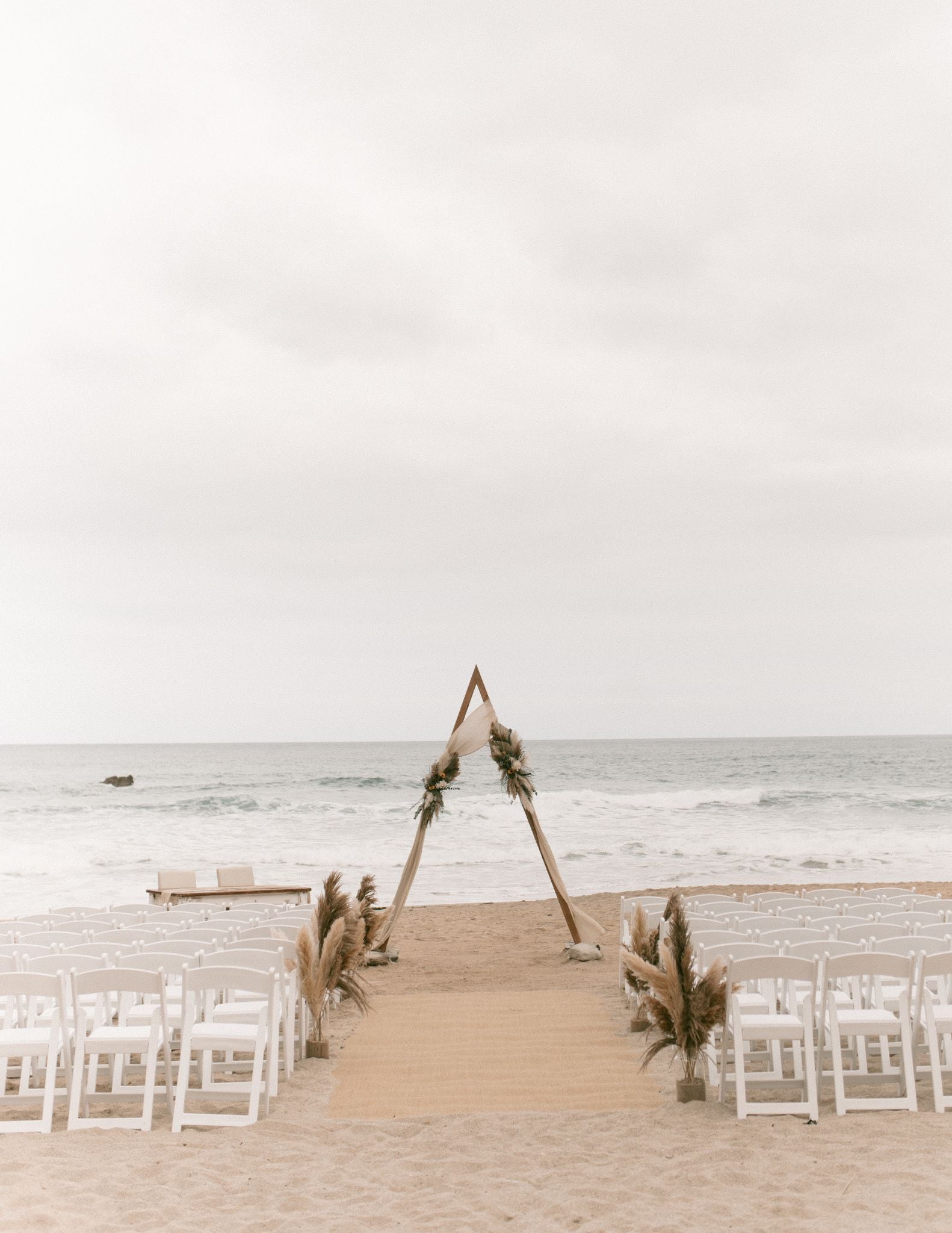 Dried flower arch