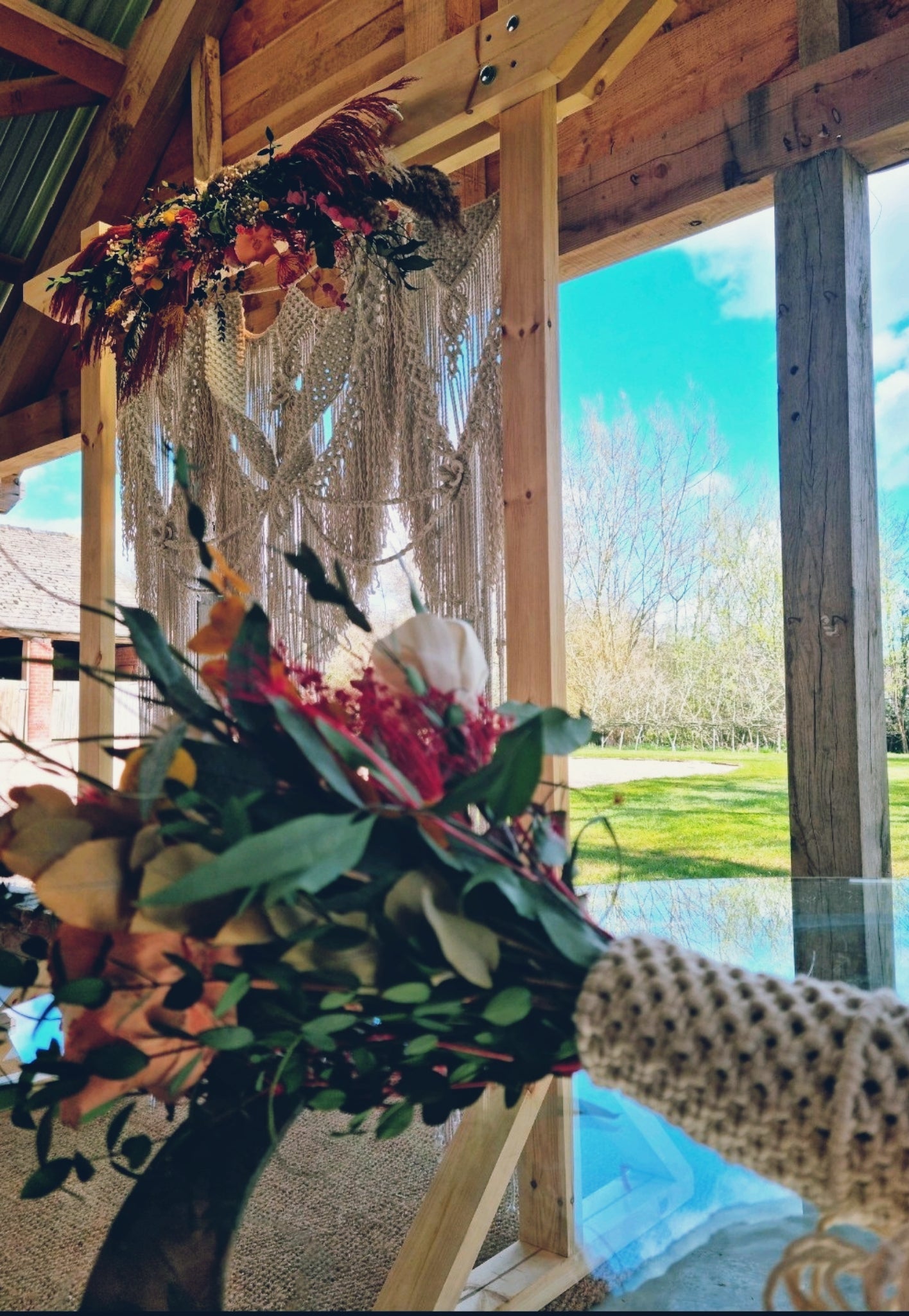 dried wedding flowers