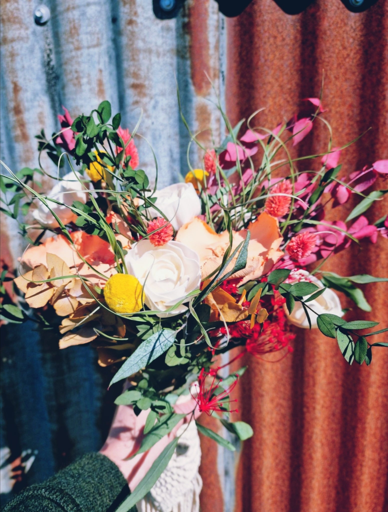 dried wedding flowers