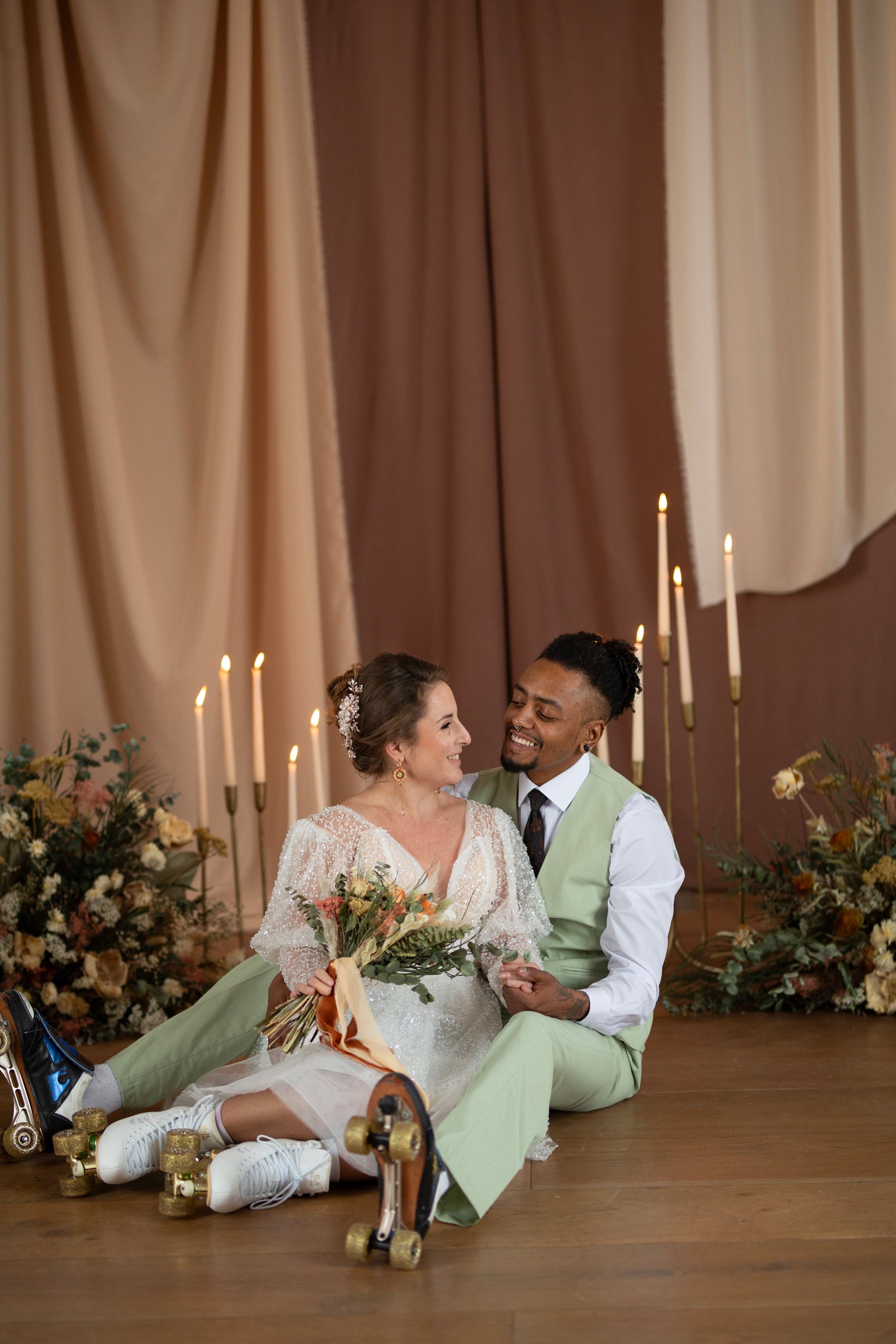 Dried wedding flowers