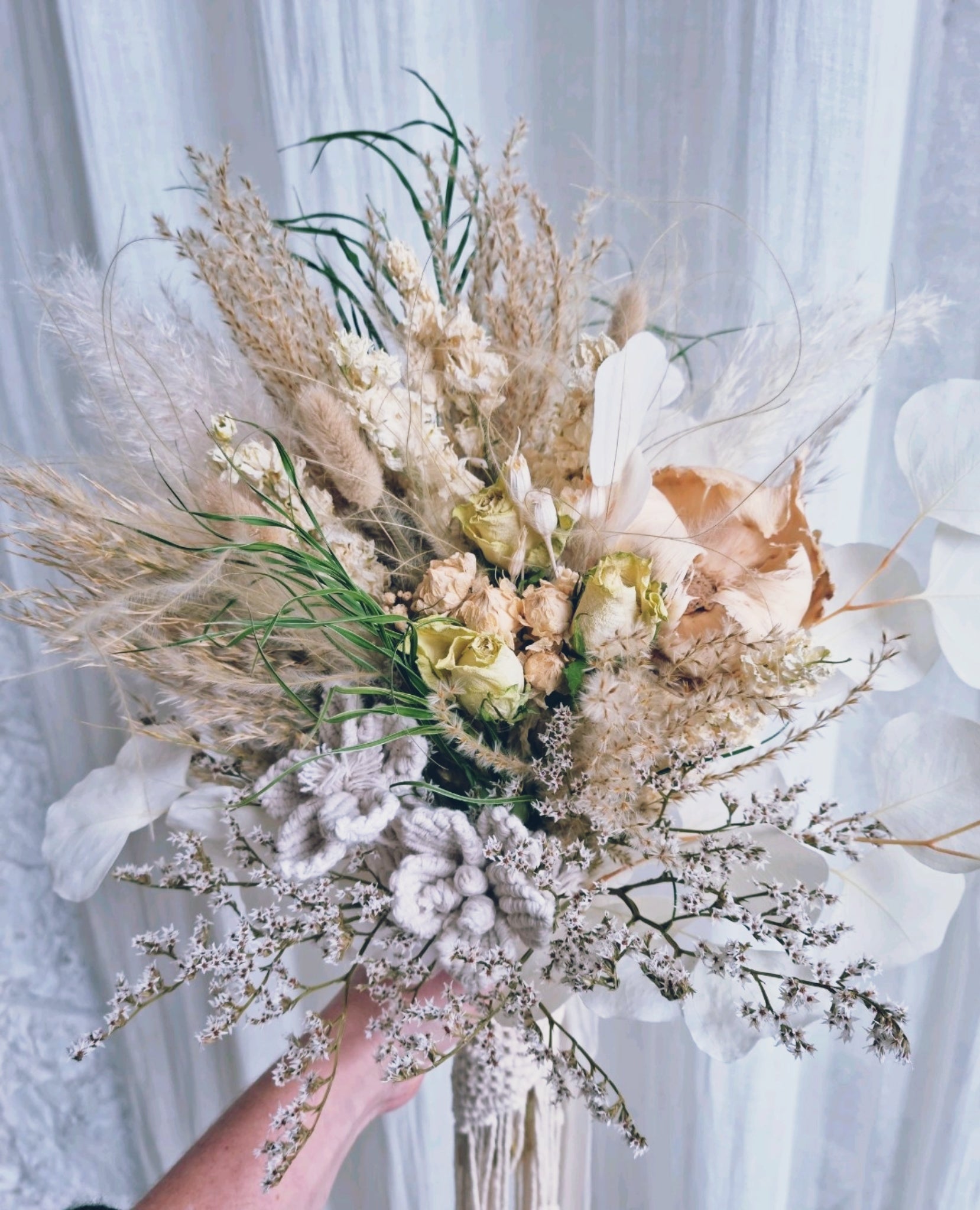 dried wedding flowers