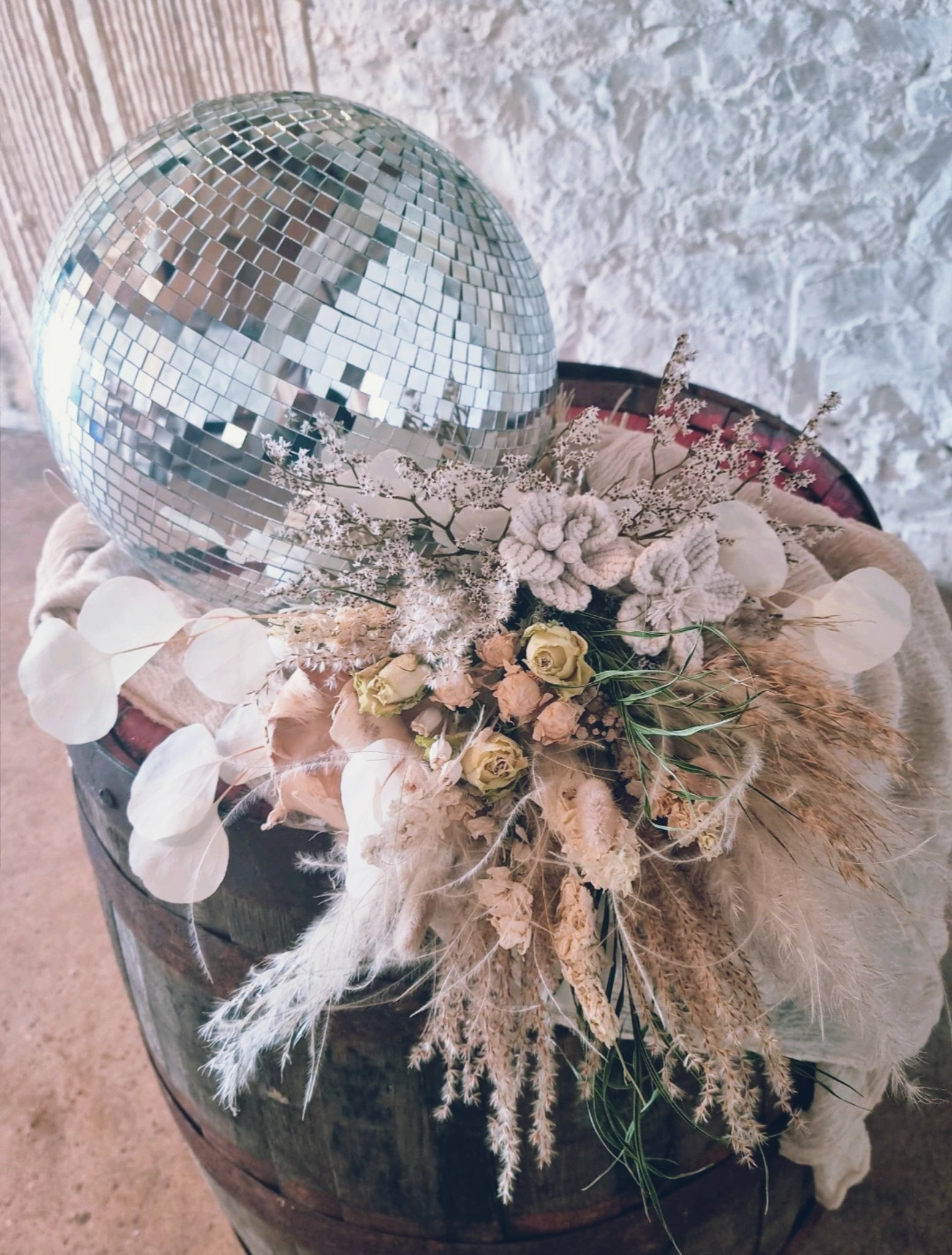 dried wedding flowers