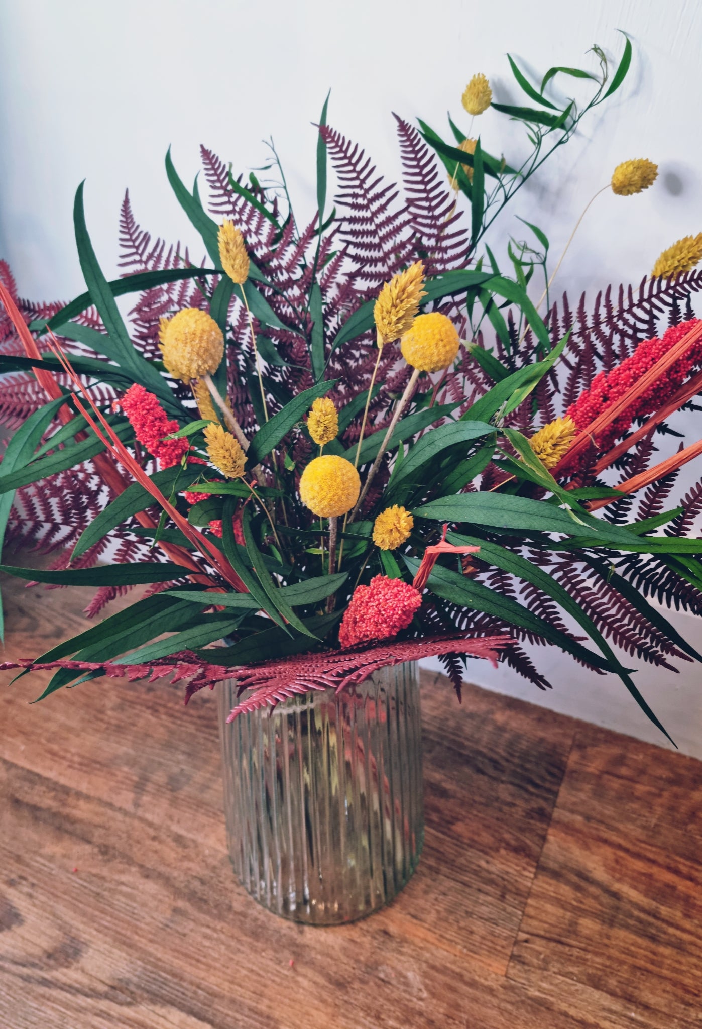 Autumn inspired dried flower bouquet, from South Wales.