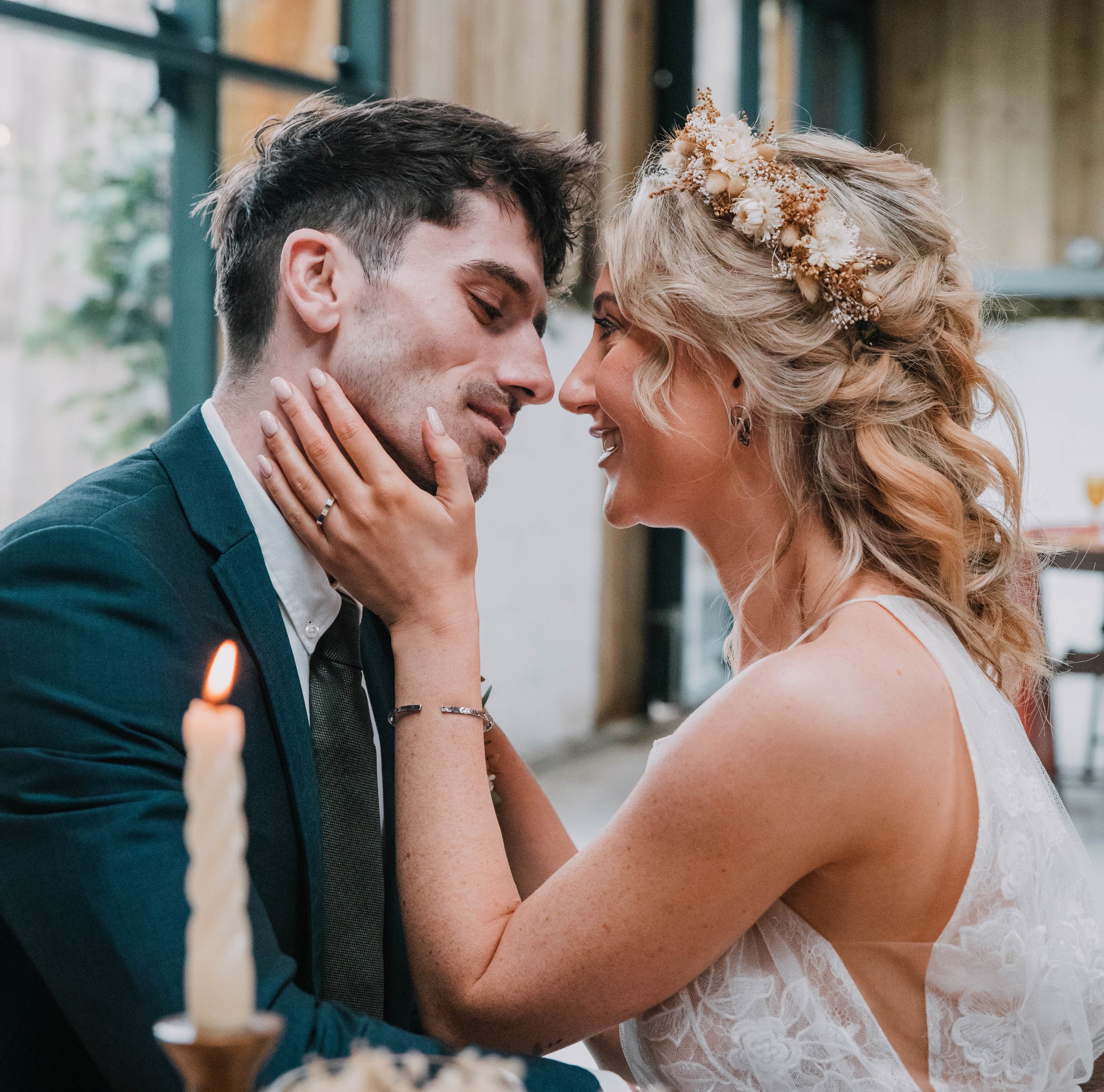 Dried wedding flowers