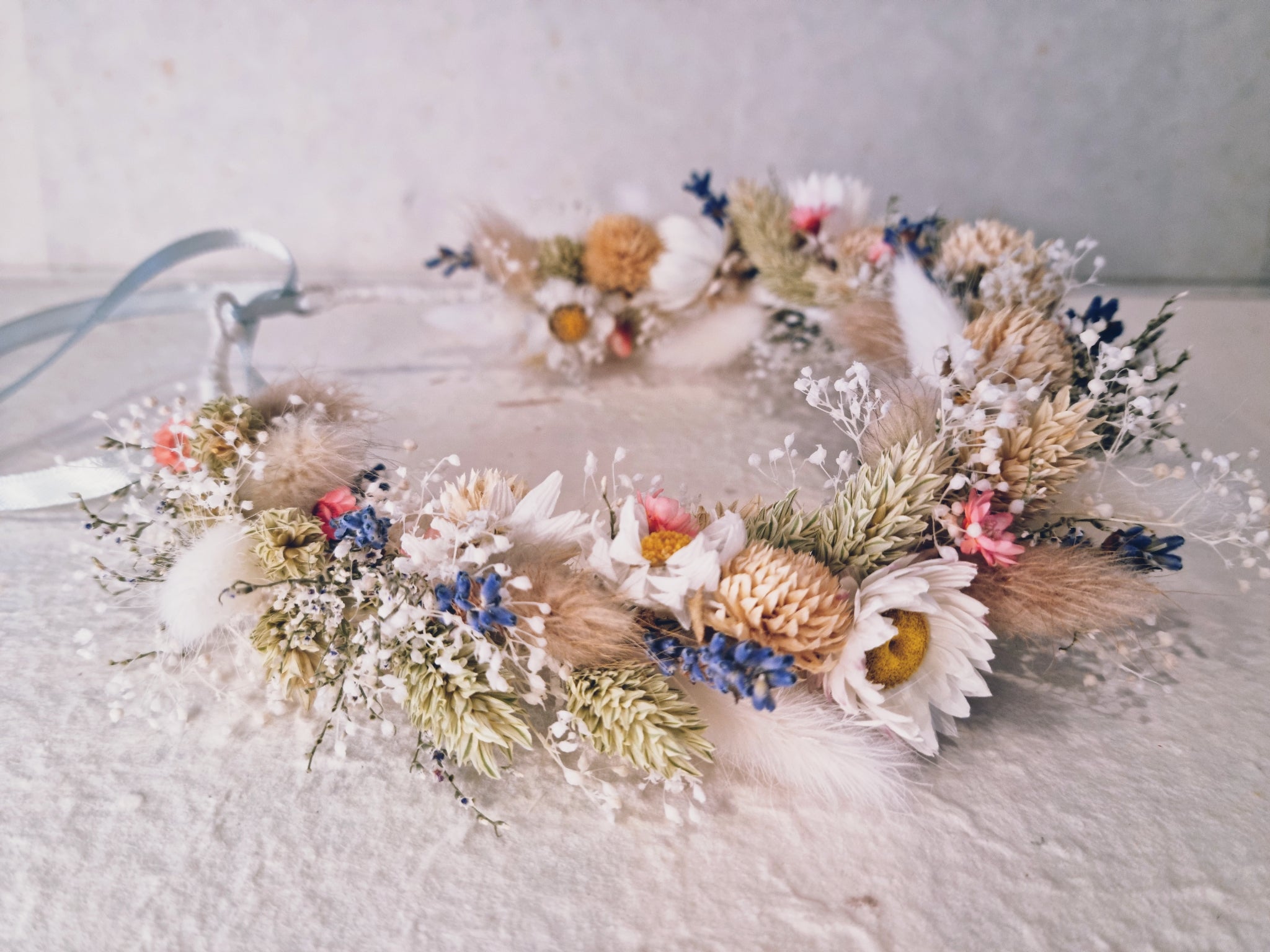 Bridal Flower Crown Dried retailer Lavender and Dried Flowers for Brides, Bridesmaids, Flowergirls