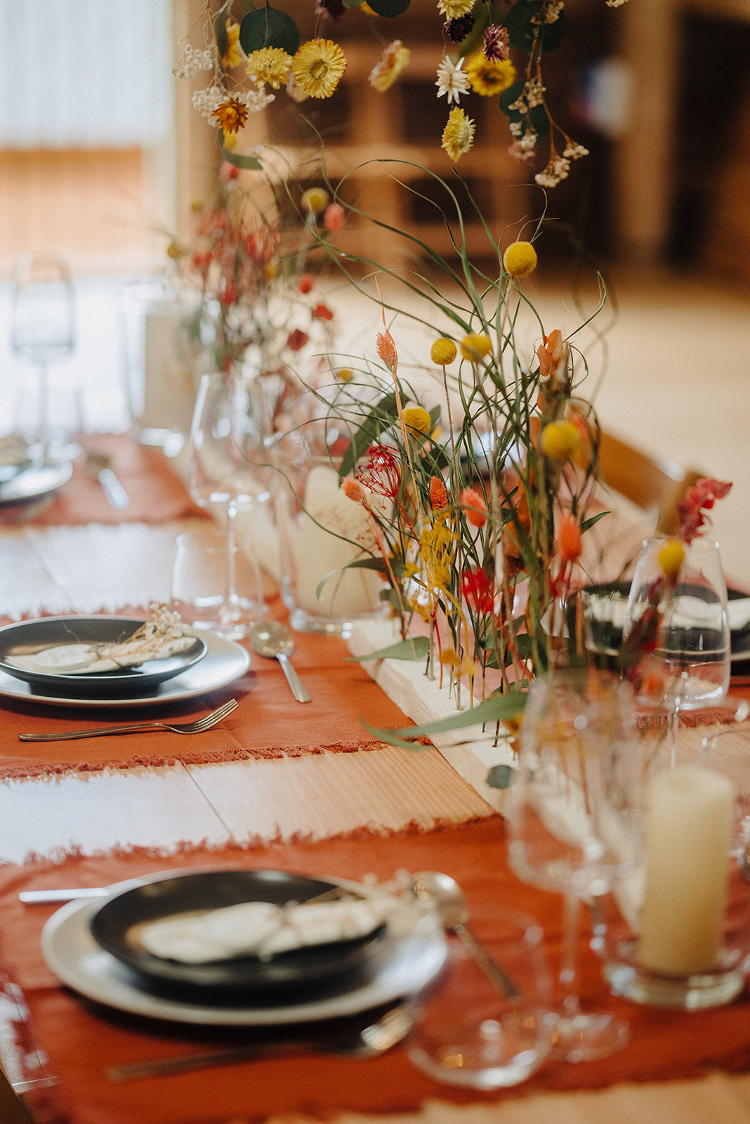 dried wedding flowers